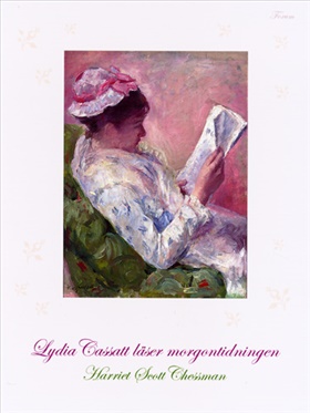 Lydia Cassatt läser morgontidningen