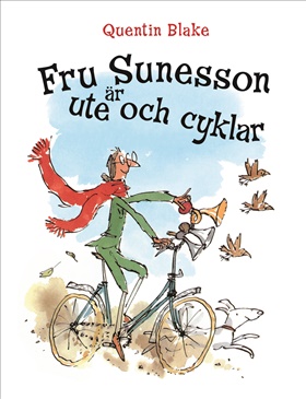 Fru Sunesson är ute och cyklar