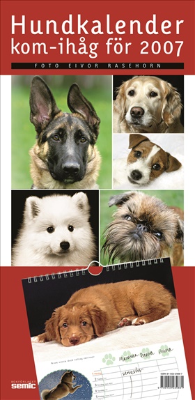 Hundkalender - kom-ihåg för 2007