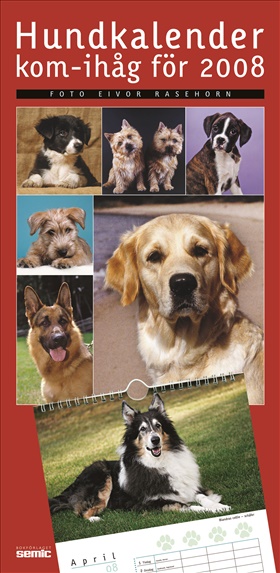 Hundkalender - kom-ihåg för 2008