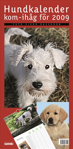 Hundkalender - kom-ihåg för 2009
