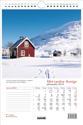 Vårt vackra Sverige almanacka 2014