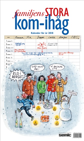 Familjens STORA kom-ihåg-kalender 2018