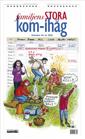 Familjens STORA kom-ihåg-kalender 2020