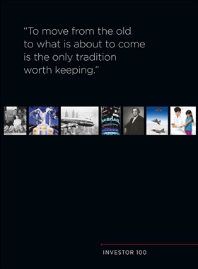 Investor 100 years - "To move from the old to what is about to come is the only tradition worth keeping"