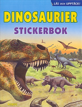 61110: Dinosaurier stickerbok Läs och upptäck