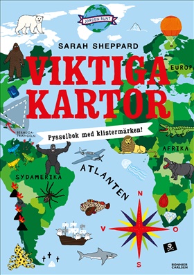 Viktiga kartor - pysselbok med klistermärken