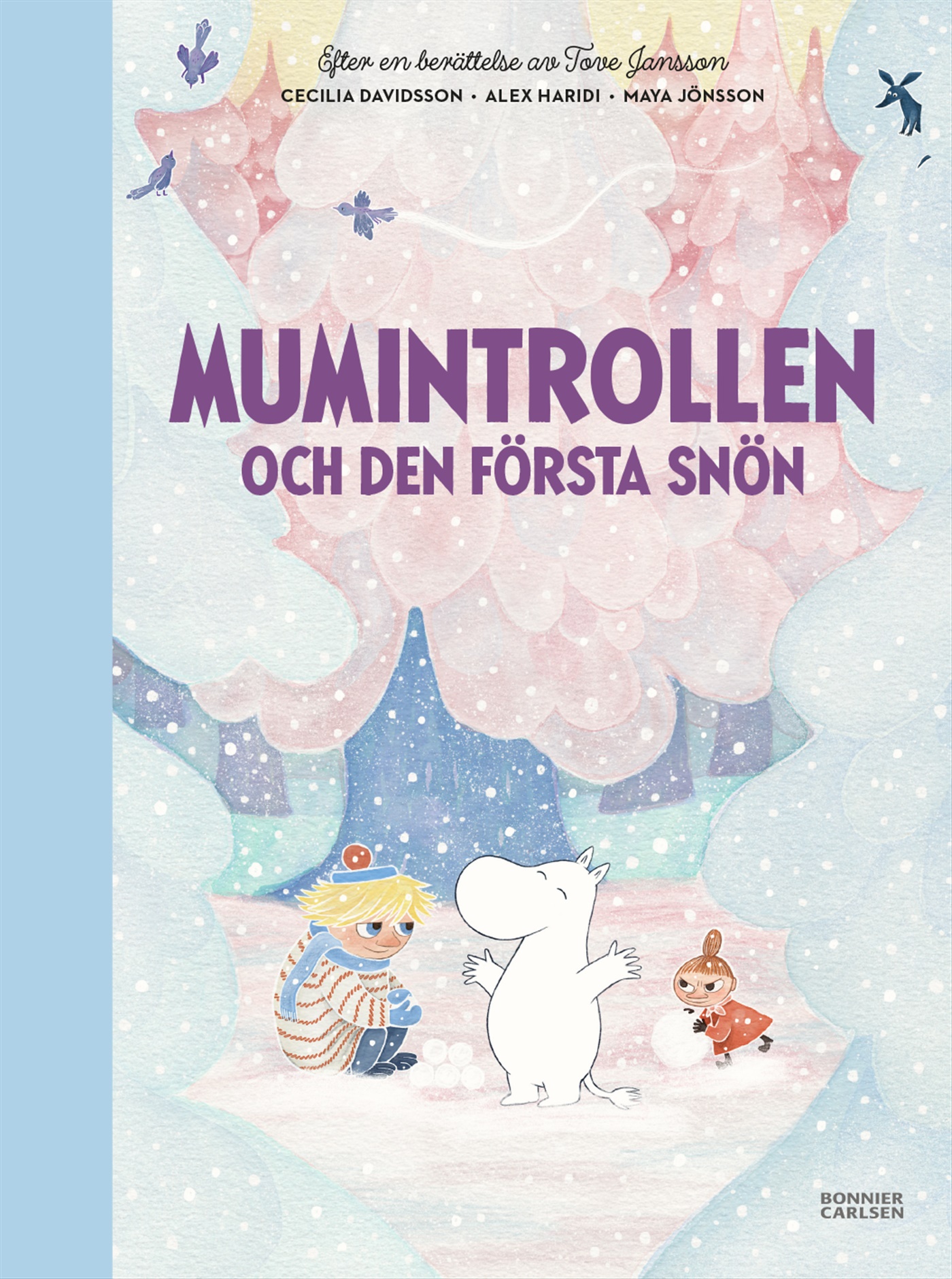 Omslag: Mumintrollen och den första snön