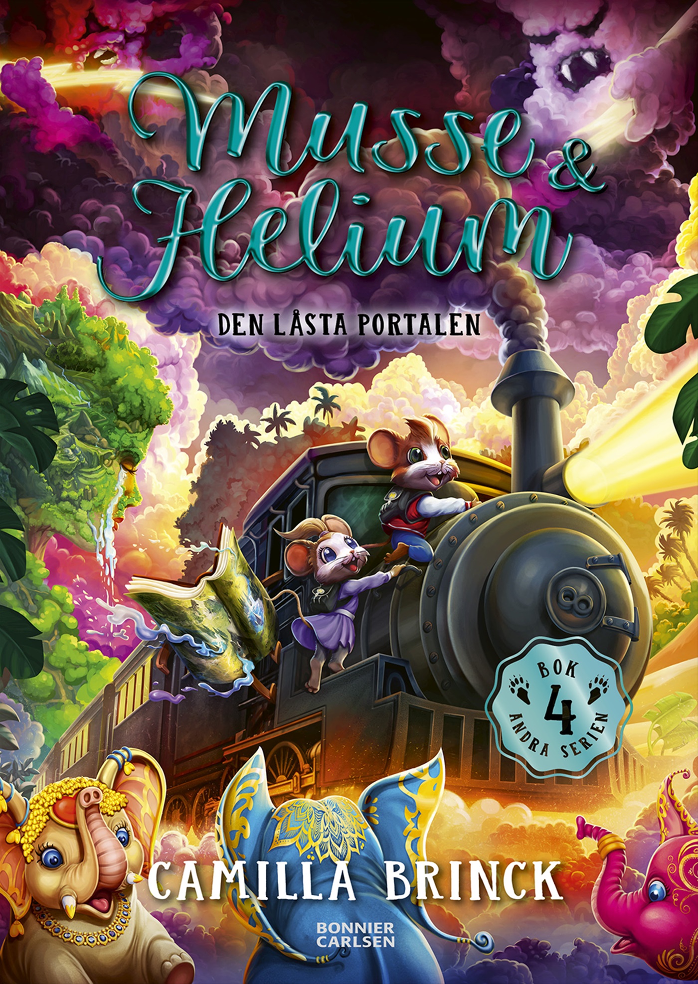 Omslag: Musse & Helium. Den låsta portalen
